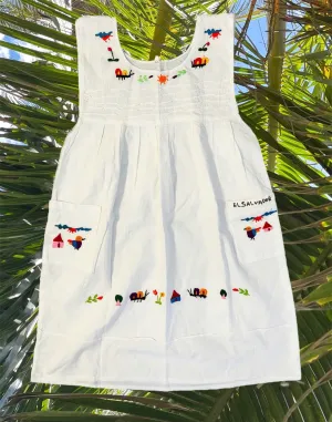 Size 12: 12Y Embroidered Dress Rainbow Colors - Vestido con bordado multi colores