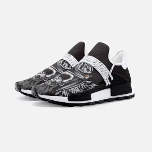 Skull biker with wing Unisex Lightweight Custom shoes