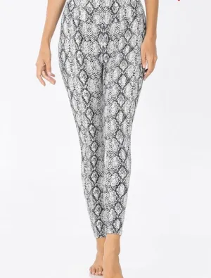 SNAKE SKIN LEGGINGS (black)