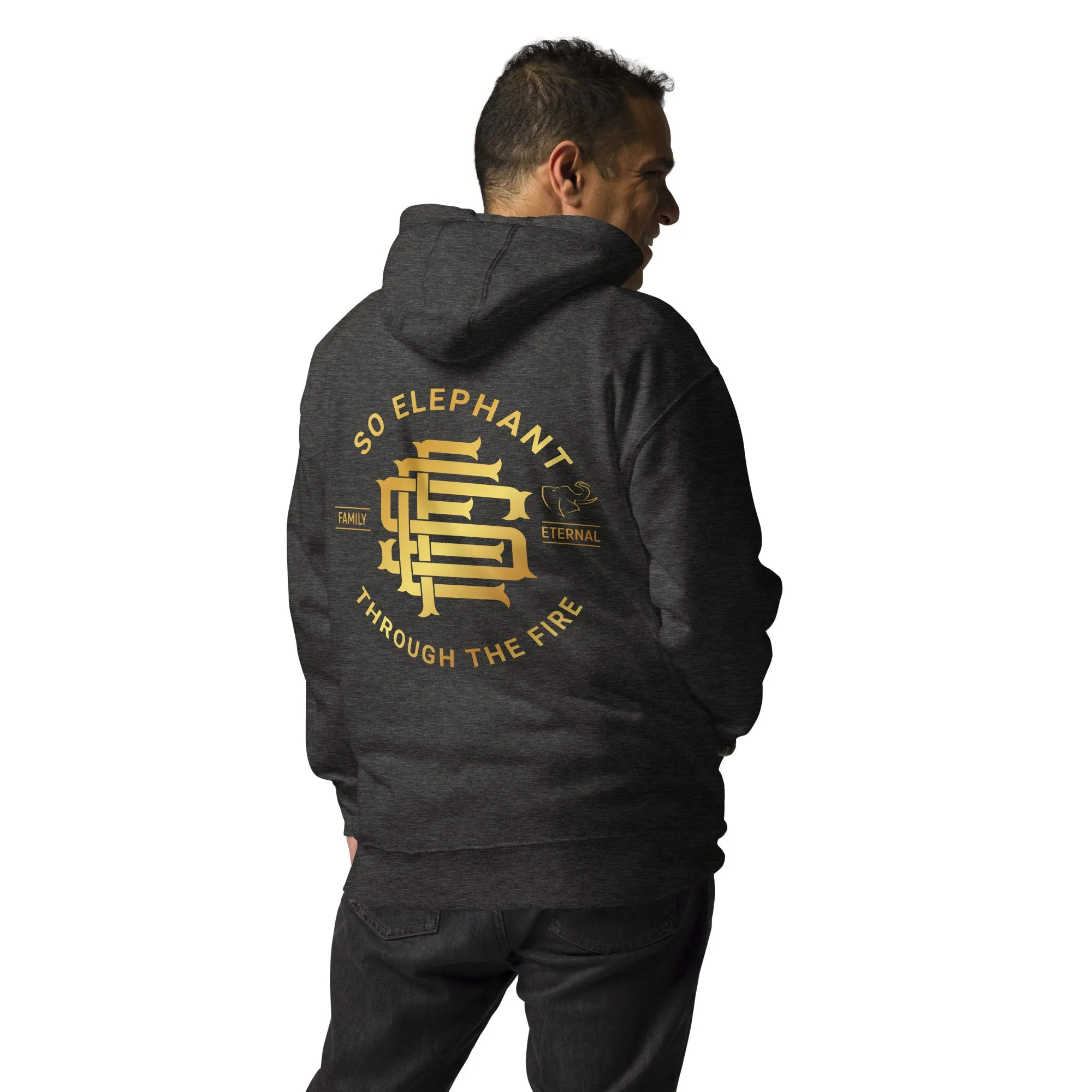 SO ELEPHANT MEN'S "THROUGH THE FIRE BACK PIECE" HOODIE