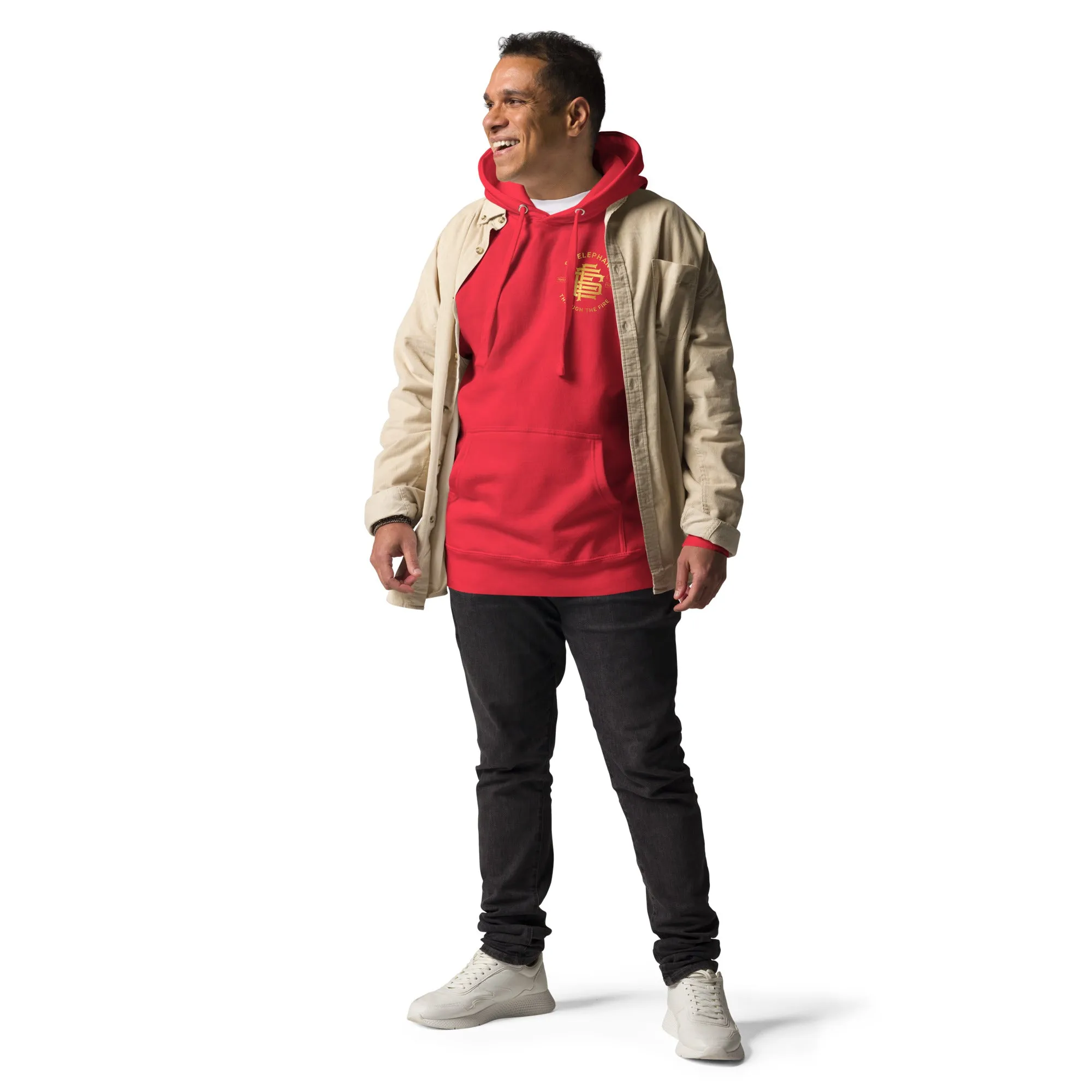 SO ELEPHANT MEN'S "THROUGH THE FIRE BACK PIECE" HOODIE