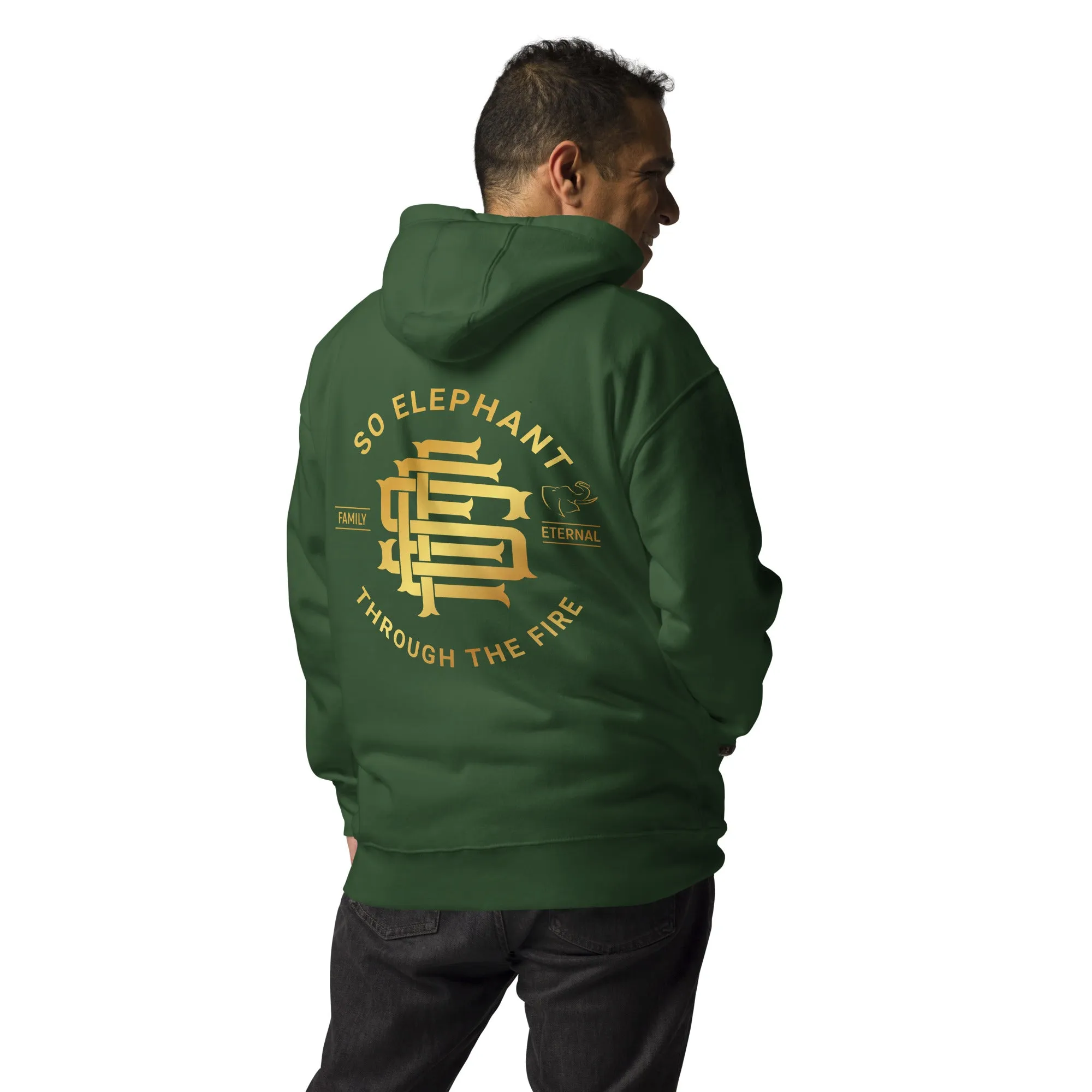 SO ELEPHANT MEN'S "THROUGH THE FIRE BACK PIECE" HOODIE