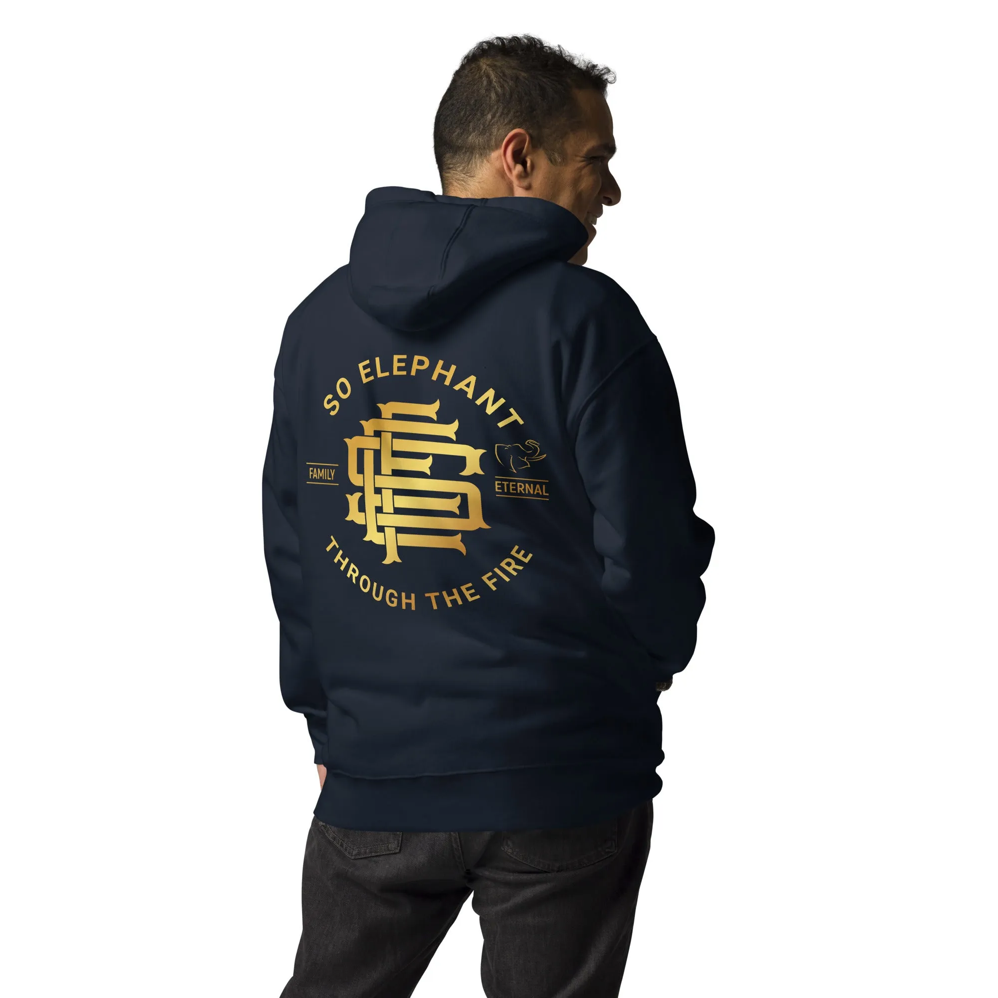SO ELEPHANT MEN'S "THROUGH THE FIRE BACK PIECE" HOODIE