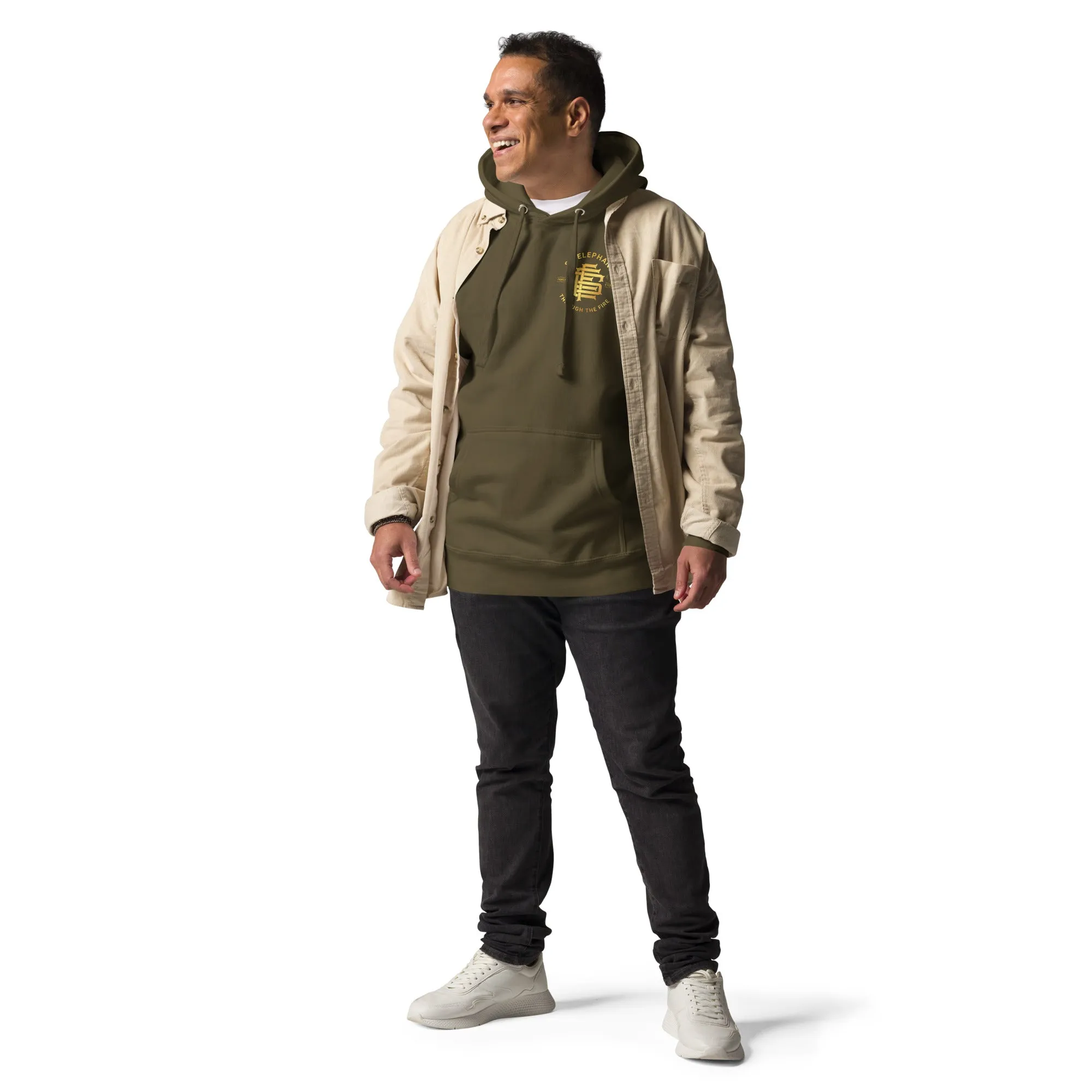 SO ELEPHANT MEN'S "THROUGH THE FIRE BACK PIECE" HOODIE