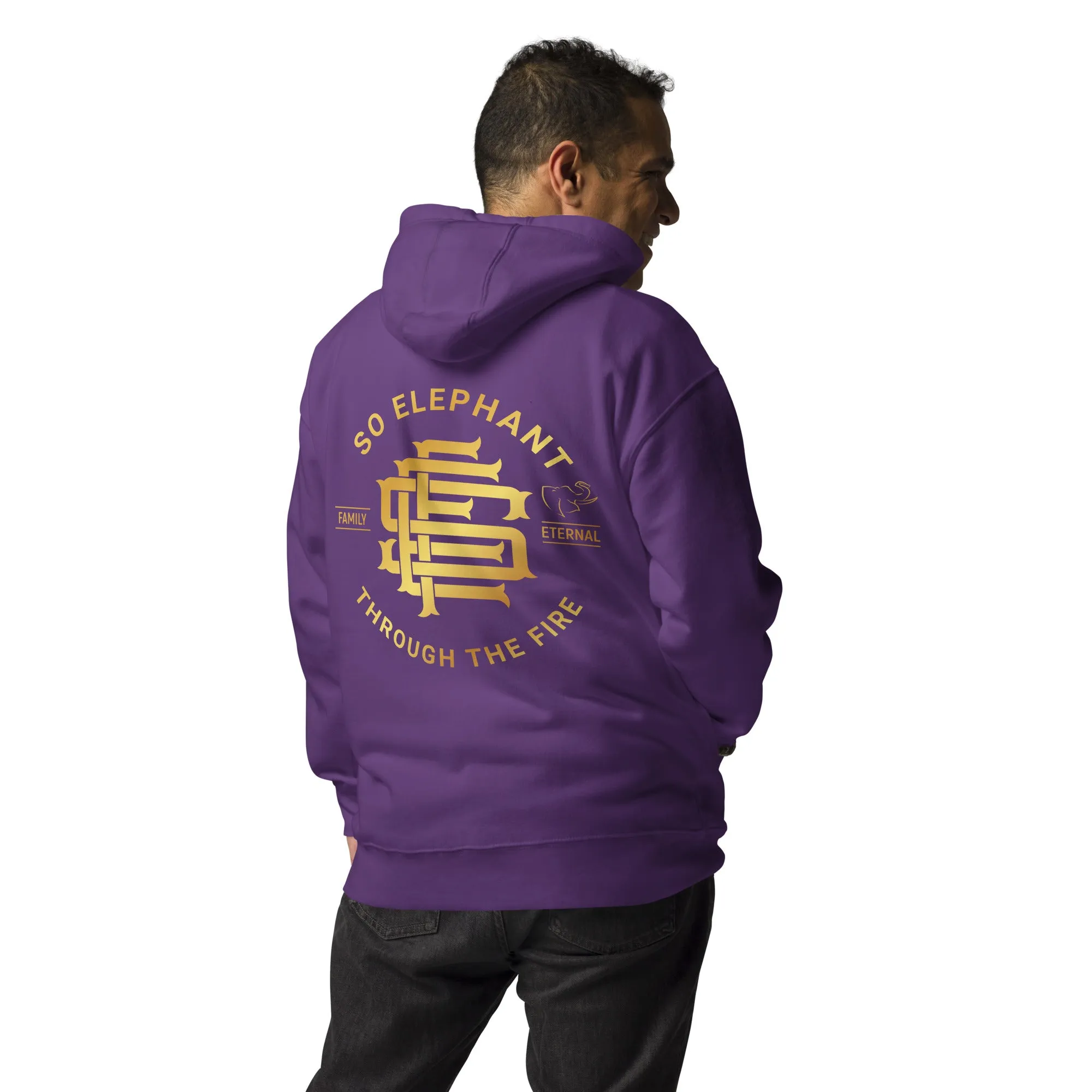 SO ELEPHANT MEN'S "THROUGH THE FIRE BACK PIECE" HOODIE