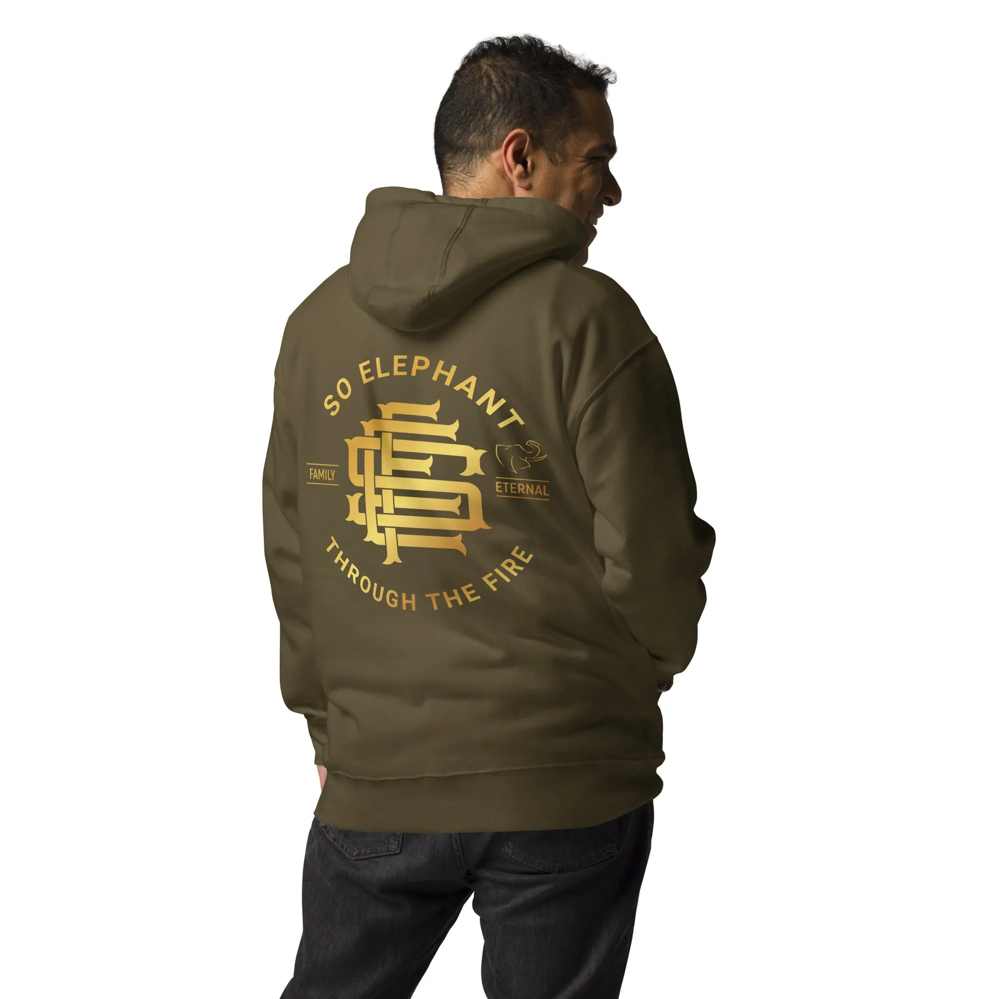 SO ELEPHANT MEN'S "THROUGH THE FIRE BACK PIECE" HOODIE