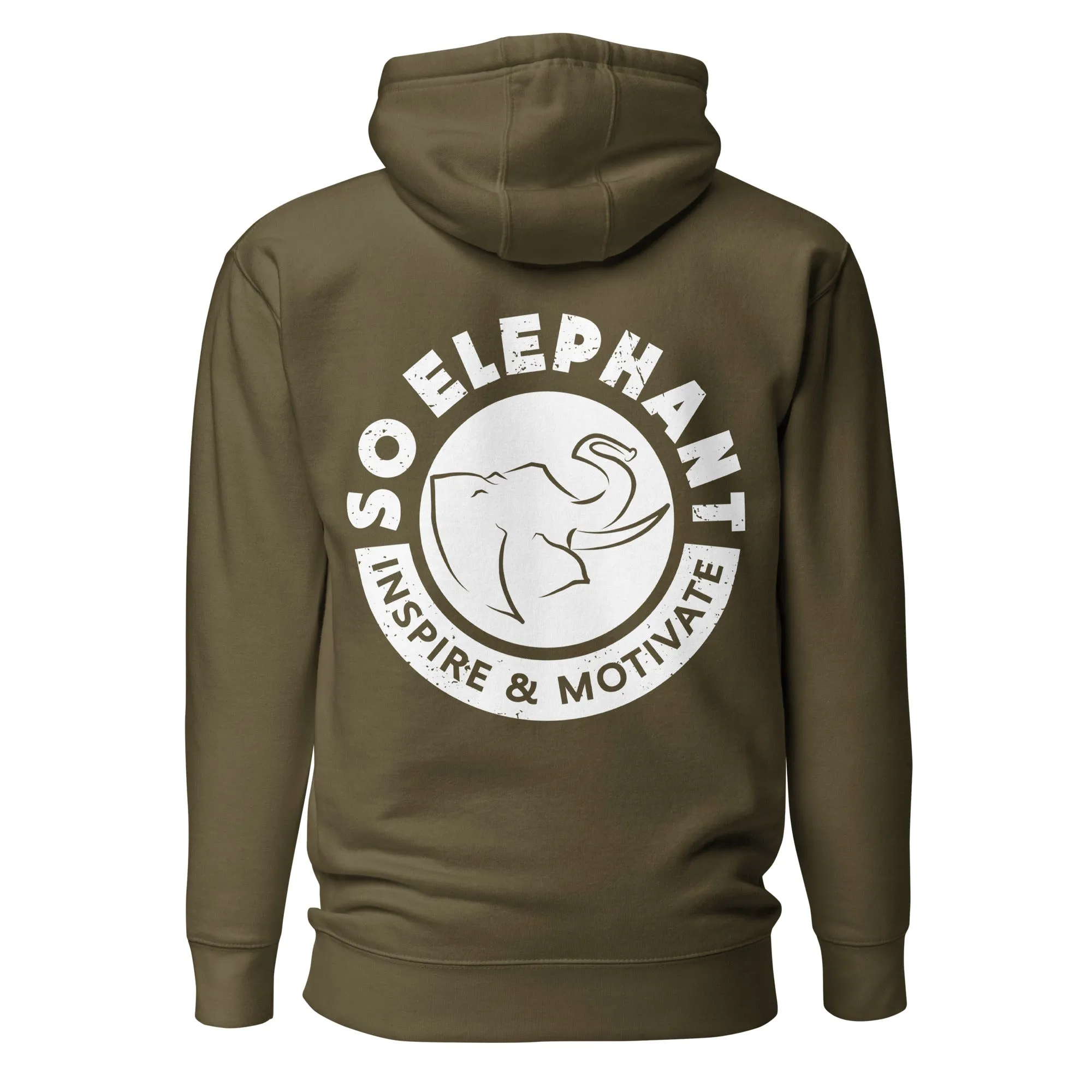 SO ELEPHANT "INSPIRE & MOTIVATE BACK PIECE." HOODIE