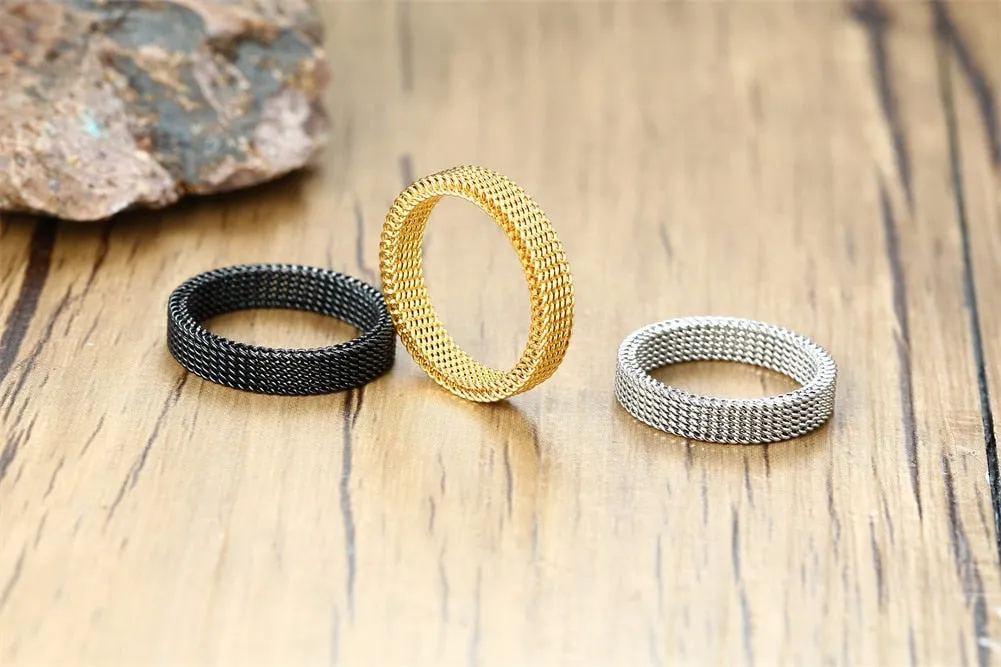 Soldiers Mesh Armor Fashion Rings