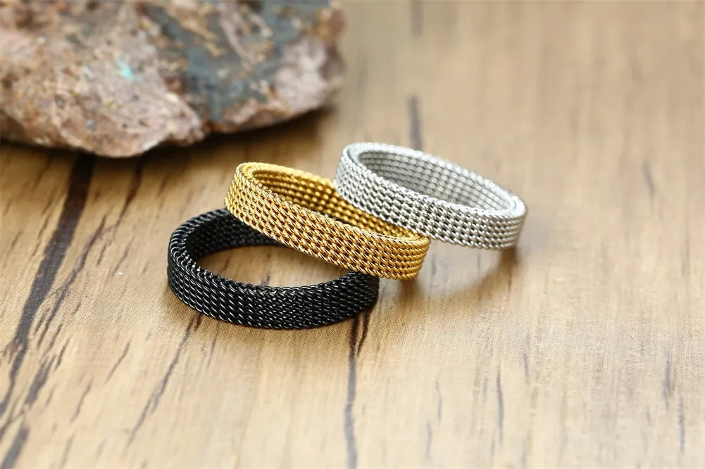 Soldiers Mesh Armor Fashion Rings