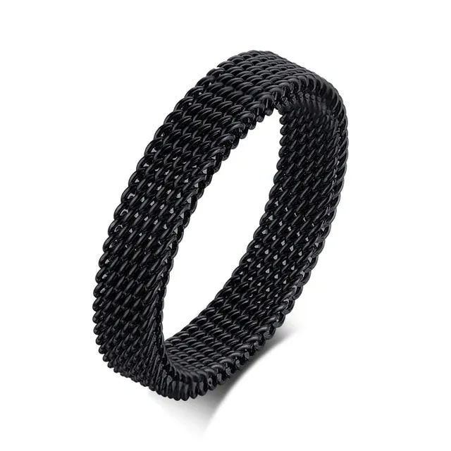 Soldiers Mesh Armor Fashion Rings