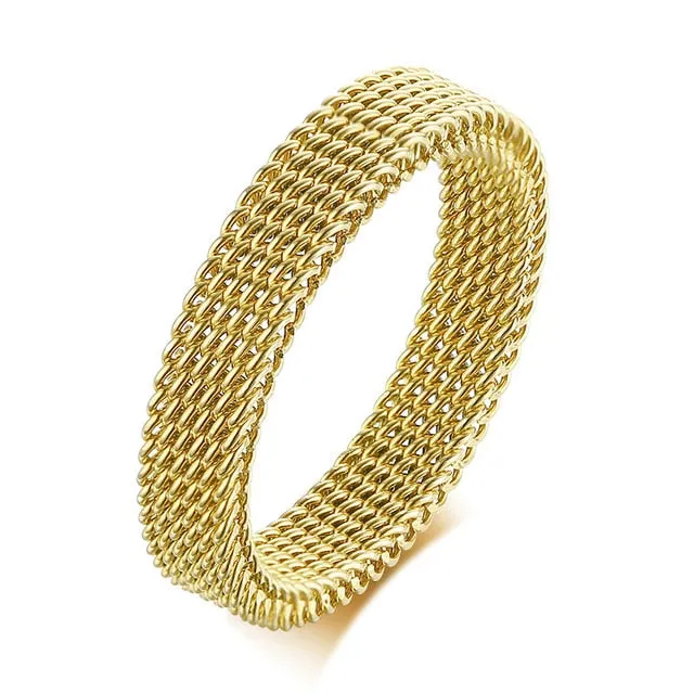 Soldiers Mesh Armor Fashion Rings