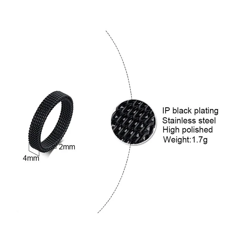 Soldiers Mesh Armor Fashion Rings