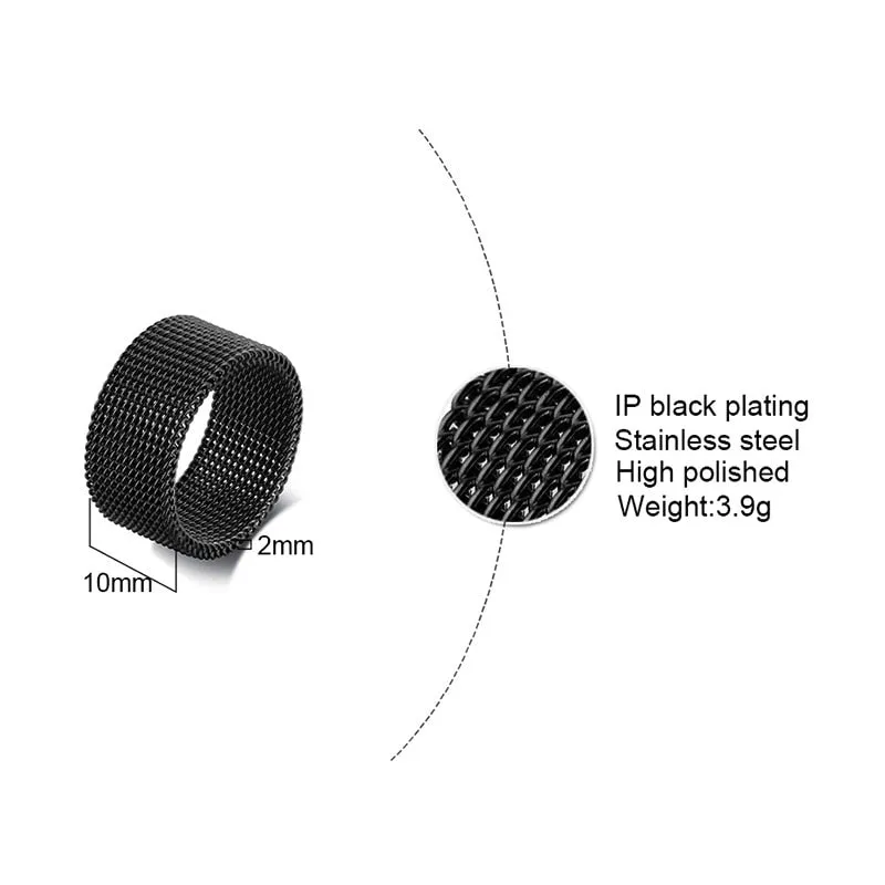Soldiers Mesh Armor Fashion Rings