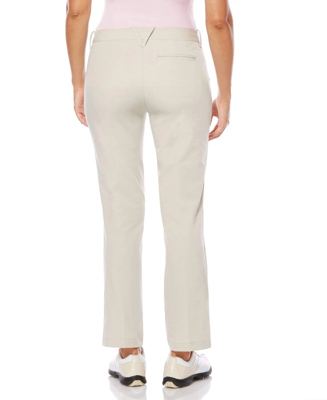 Solid Flat Fronted Stretch Trouser