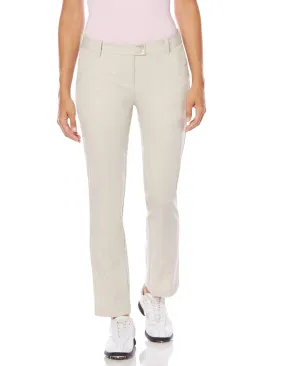 Solid Flat Fronted Stretch Trouser