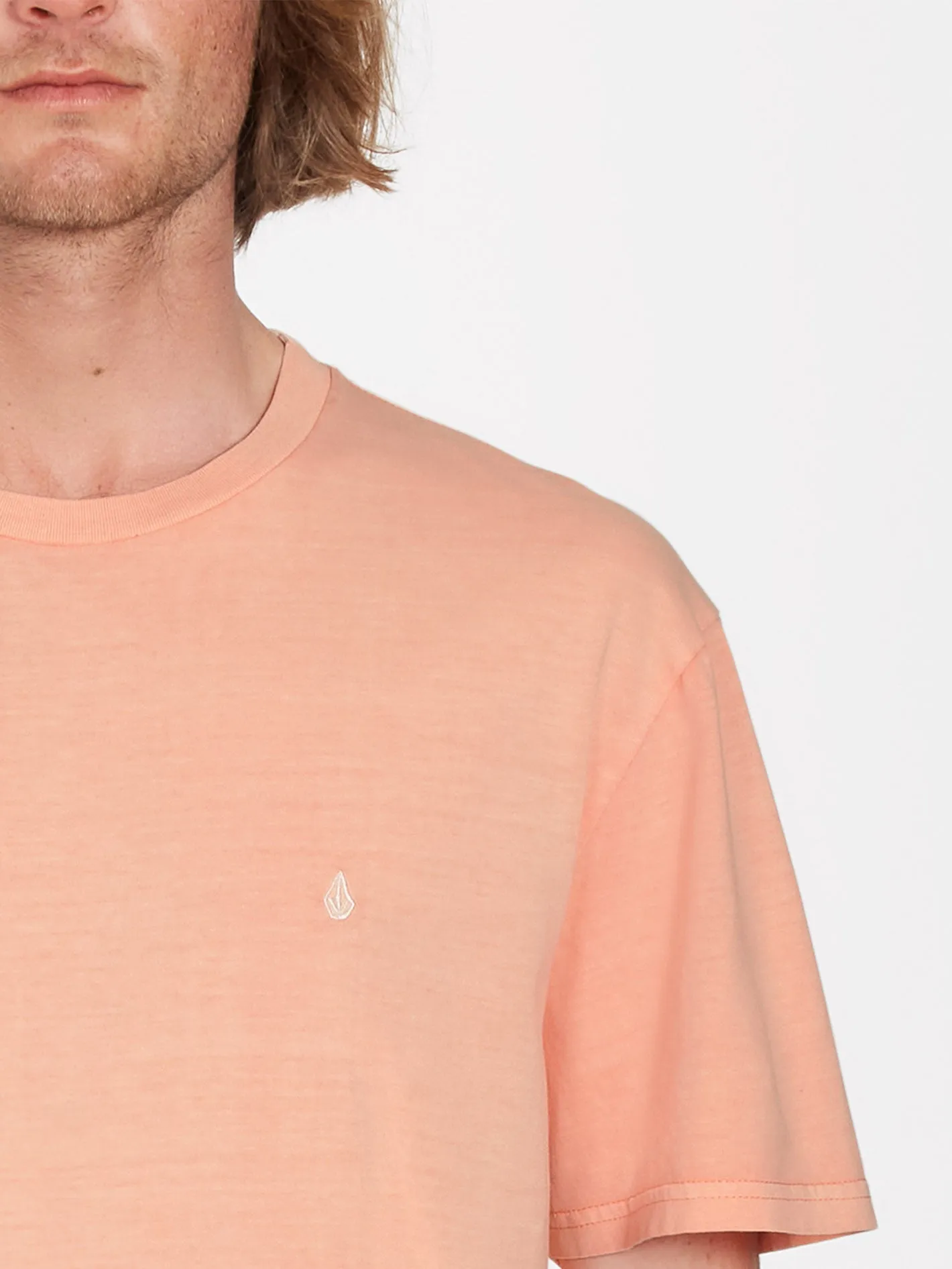 Solid Stone T-shirt - PEACH BUD