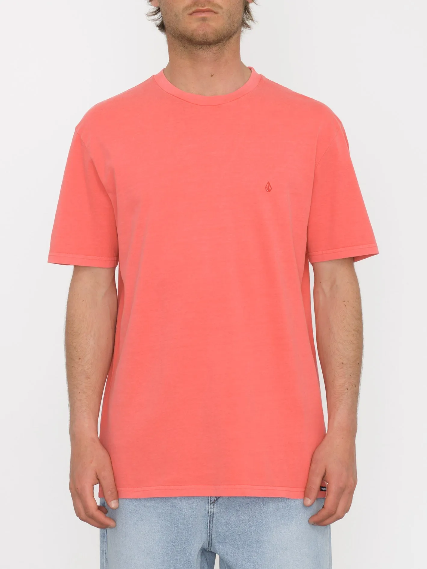 Solid Stone T-shirt - WASHED RUBY