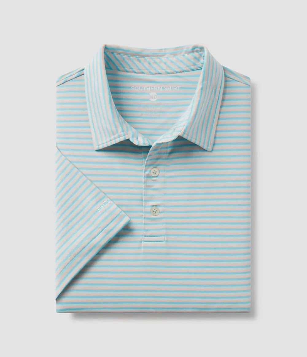 SOUTHERN SHIRT CO. BLUFFTON STRIPE POLO