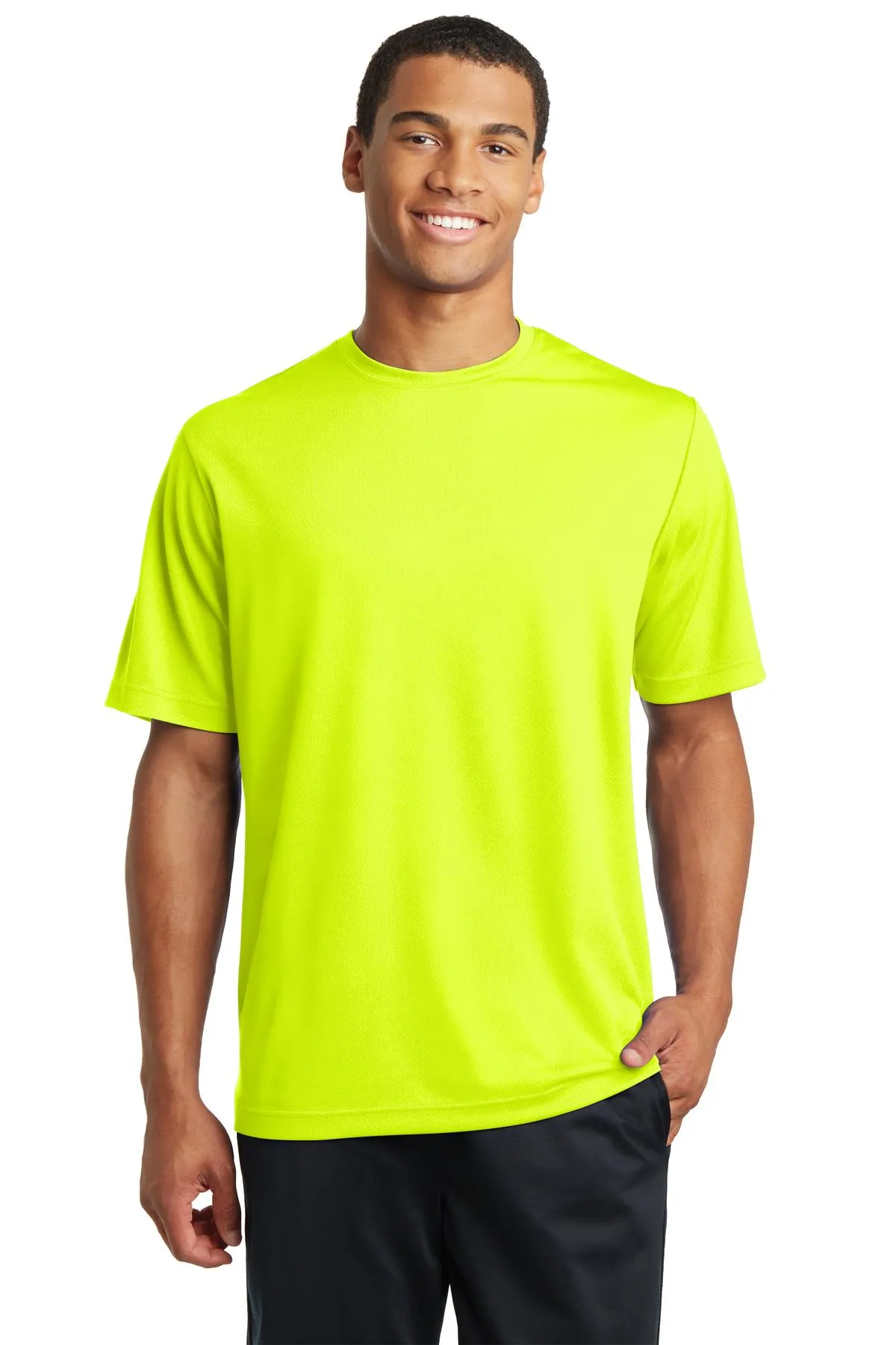Sport-Tek PosiCharge RacerMesh Tee. ST340 Neon Yellow