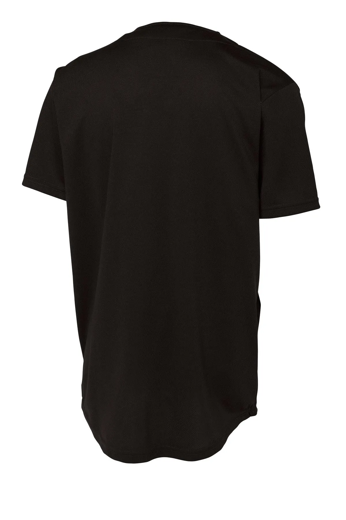Sport-Tek PosiCharge Tough Mesh Full-Button Jersey. ST220 Black
