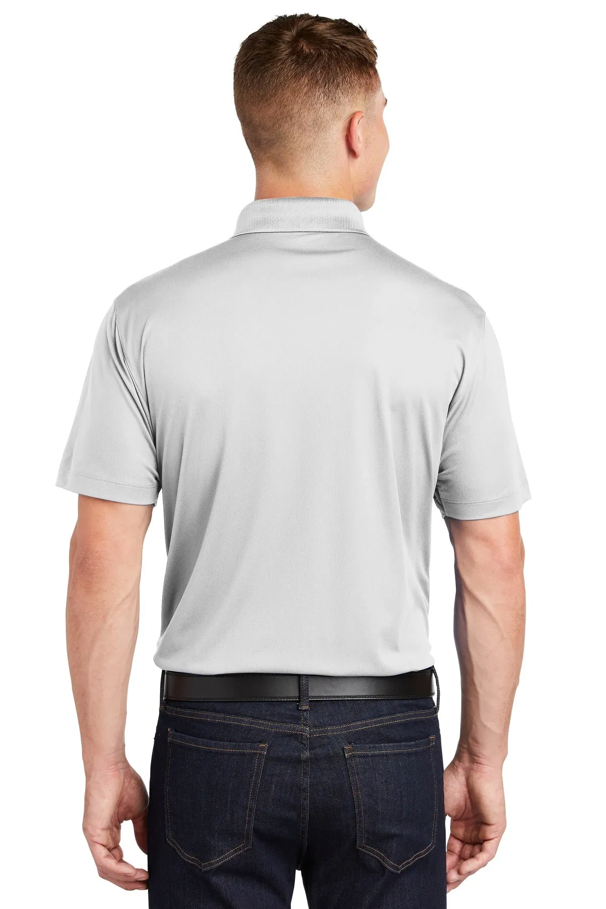 Sport-Tek Tall Micropique Sport-Wick Polo. TST650 White Tall
