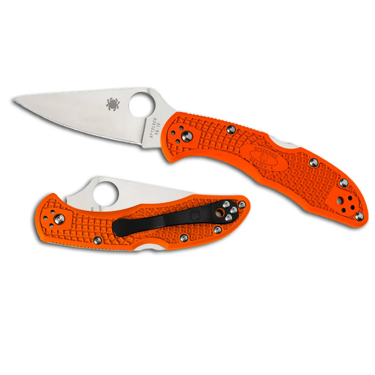 Spyderco Delica 4 Lightweight Flat Ground Plain Blade