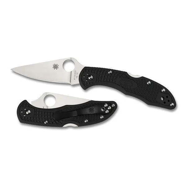 Spyderco Delica 4 Lightweight Flat Ground Plain Blade
