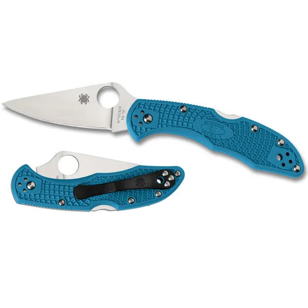 Spyderco Delica 4 Lightweight Flat Ground Plain Blade