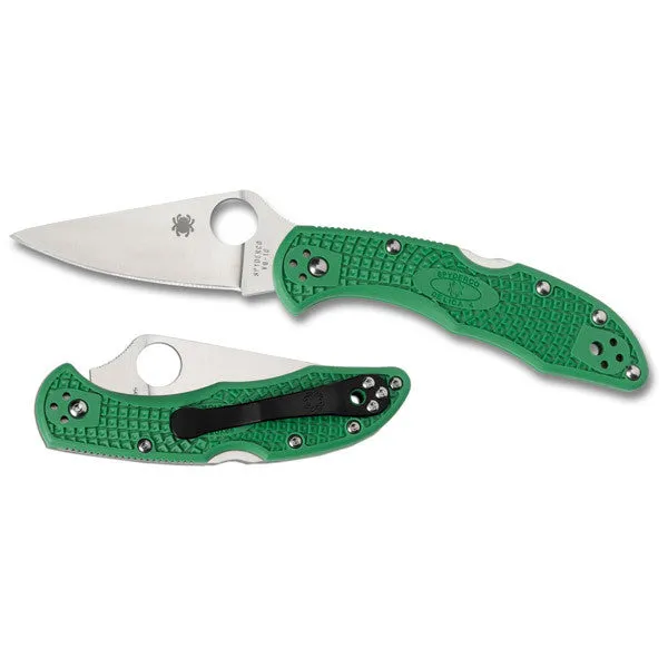 Spyderco Delica 4 Lightweight Flat Ground Plain Blade