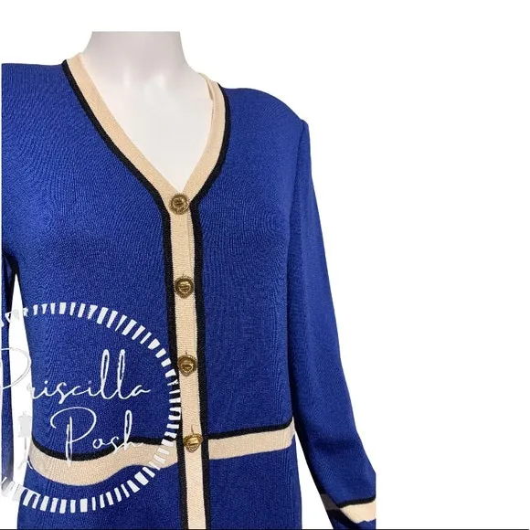 St. John Collection Santana Knit Long Dress Jacket