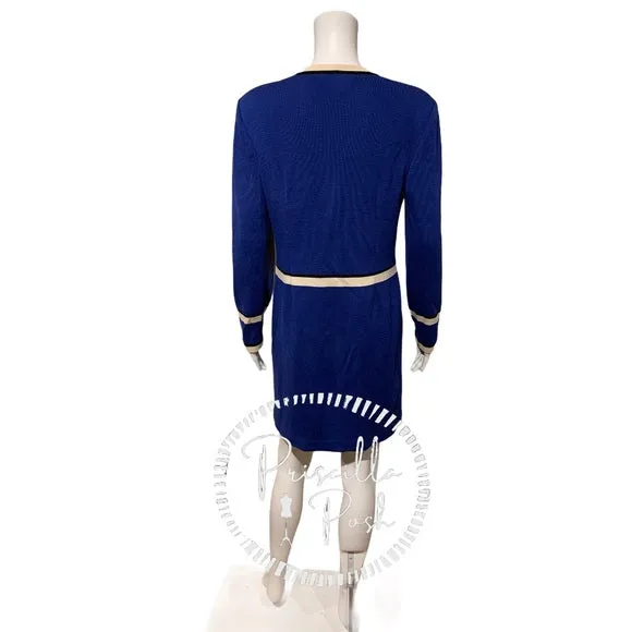 St. John Collection Santana Knit Long Dress Jacket