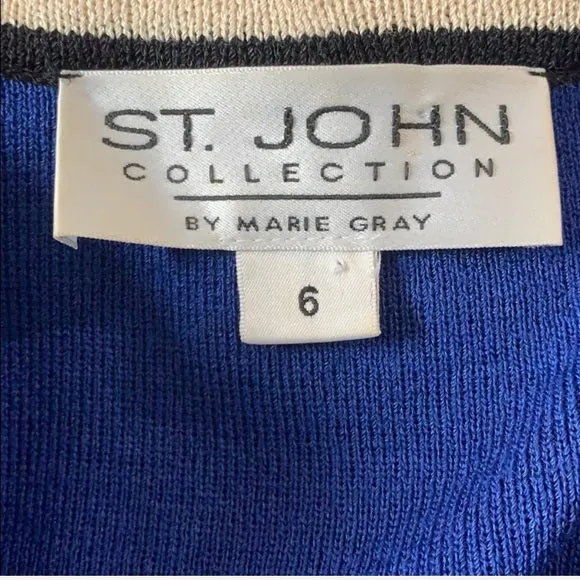 St. John Collection Santana Knit Long Dress Jacket