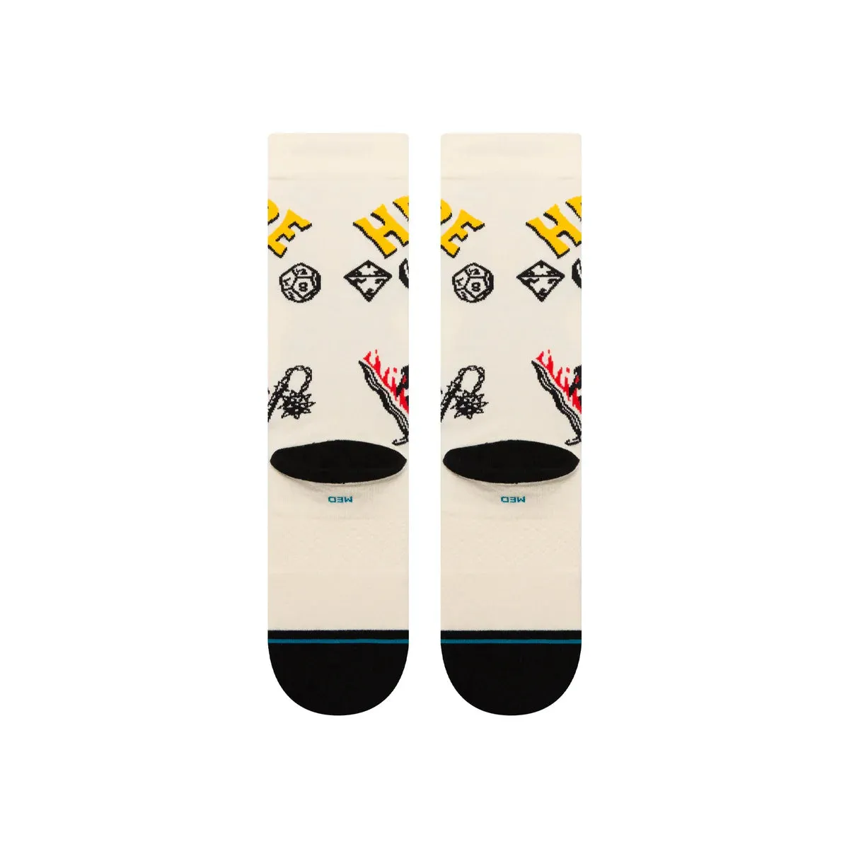 Stance Hellfire Socks | Vintage White