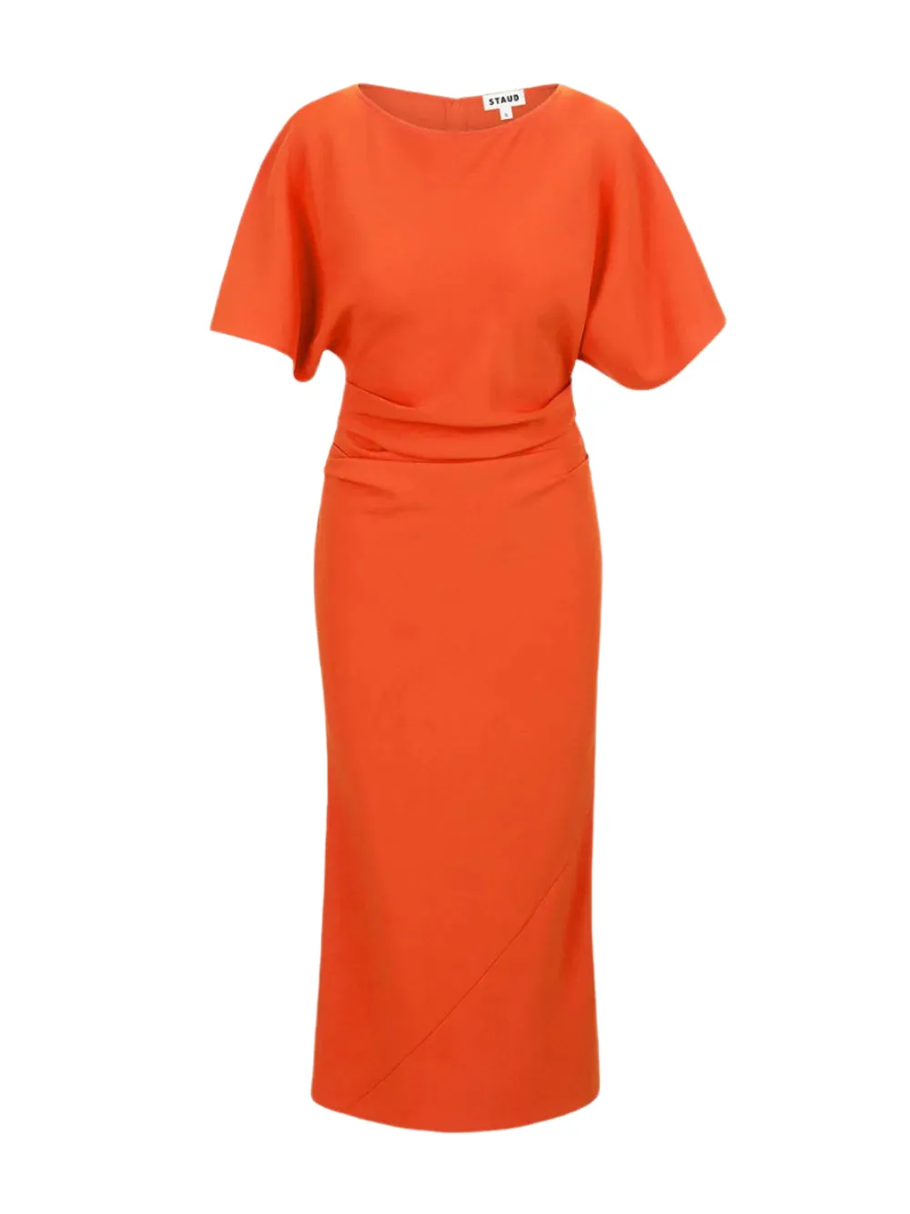 Staud Amelie Midi Dress in Cayenne