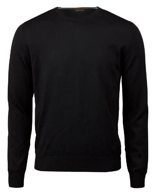 STENSTROMS | Merino Crew Neck Sweater | Black