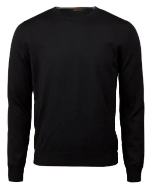 STENSTROMS | Merino Crew Neck Sweater | Black
