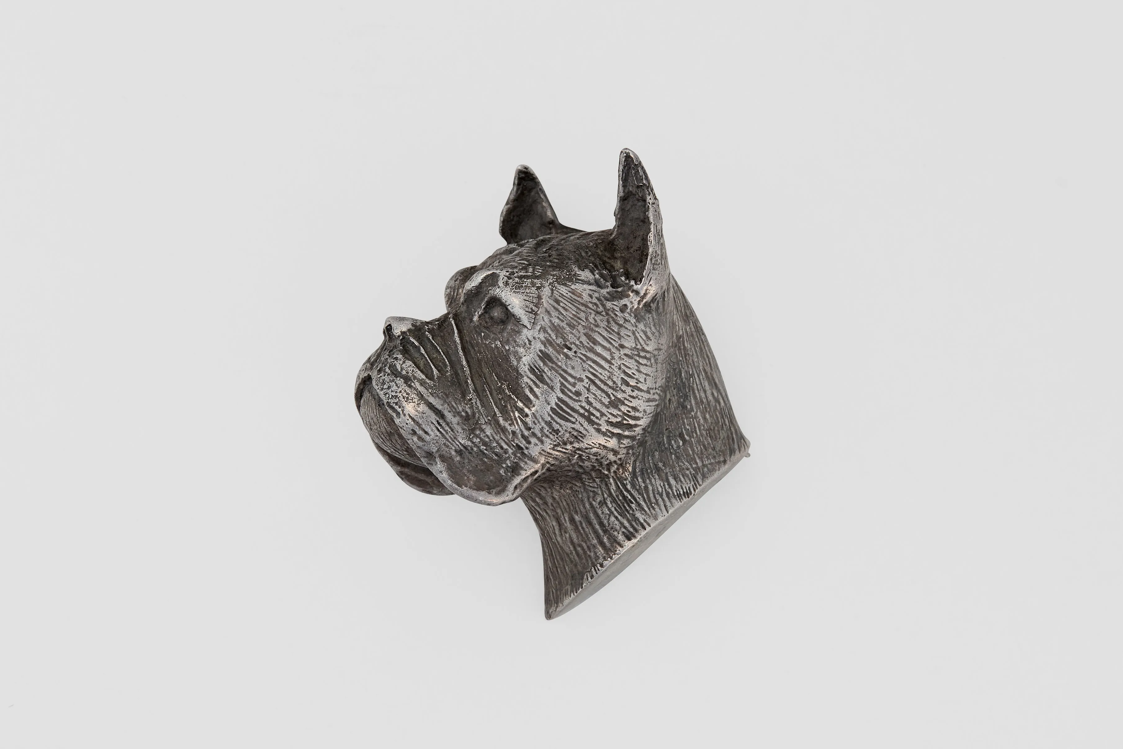 Sterling Boxer Dog Pin