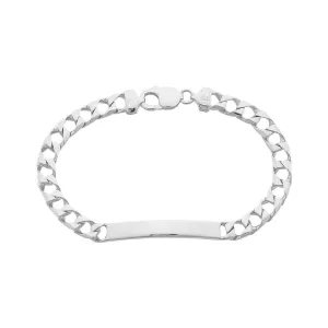Sterling Silver Men's 22cm ID Bracelet