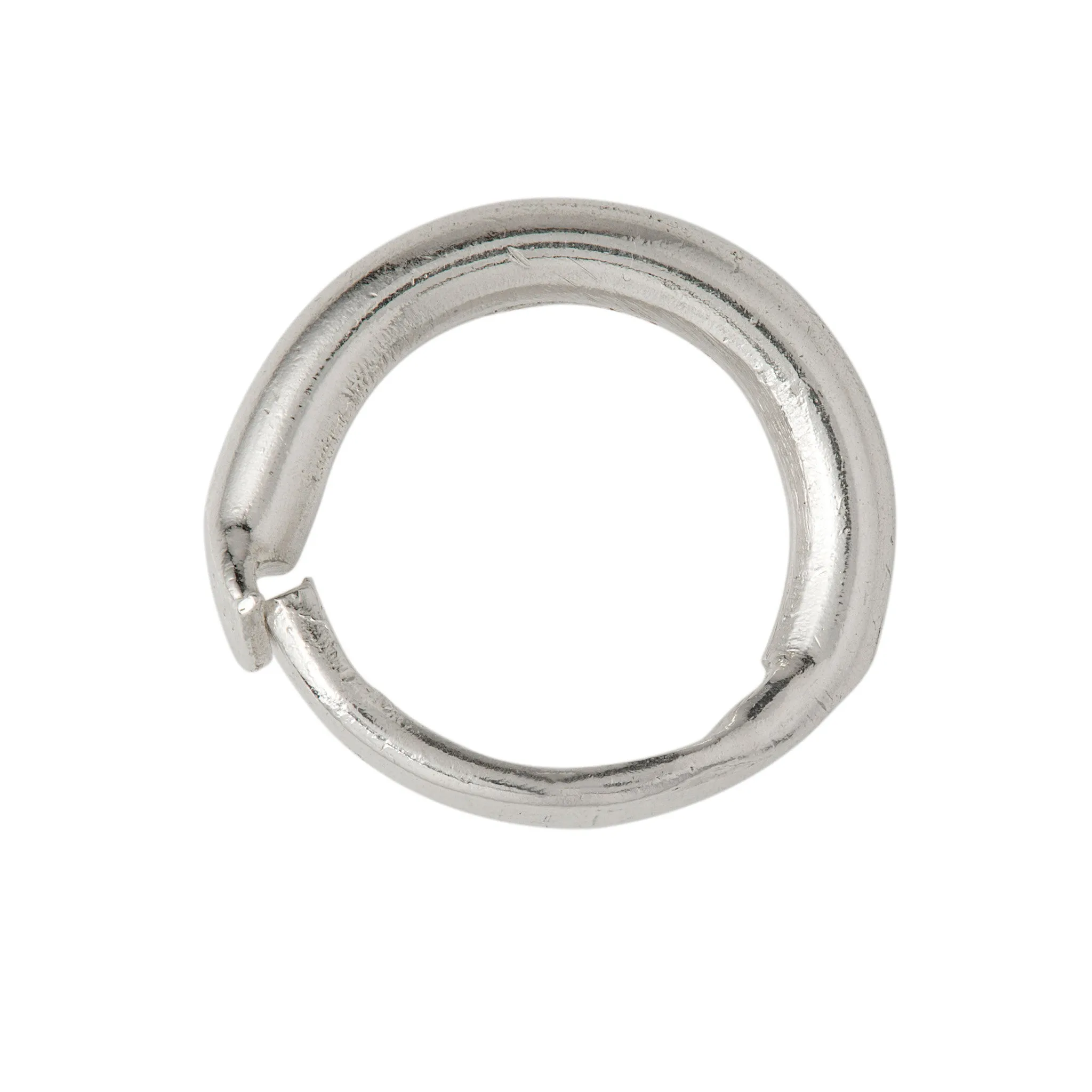 Sterling Silver Round Band & Flat Top Ring