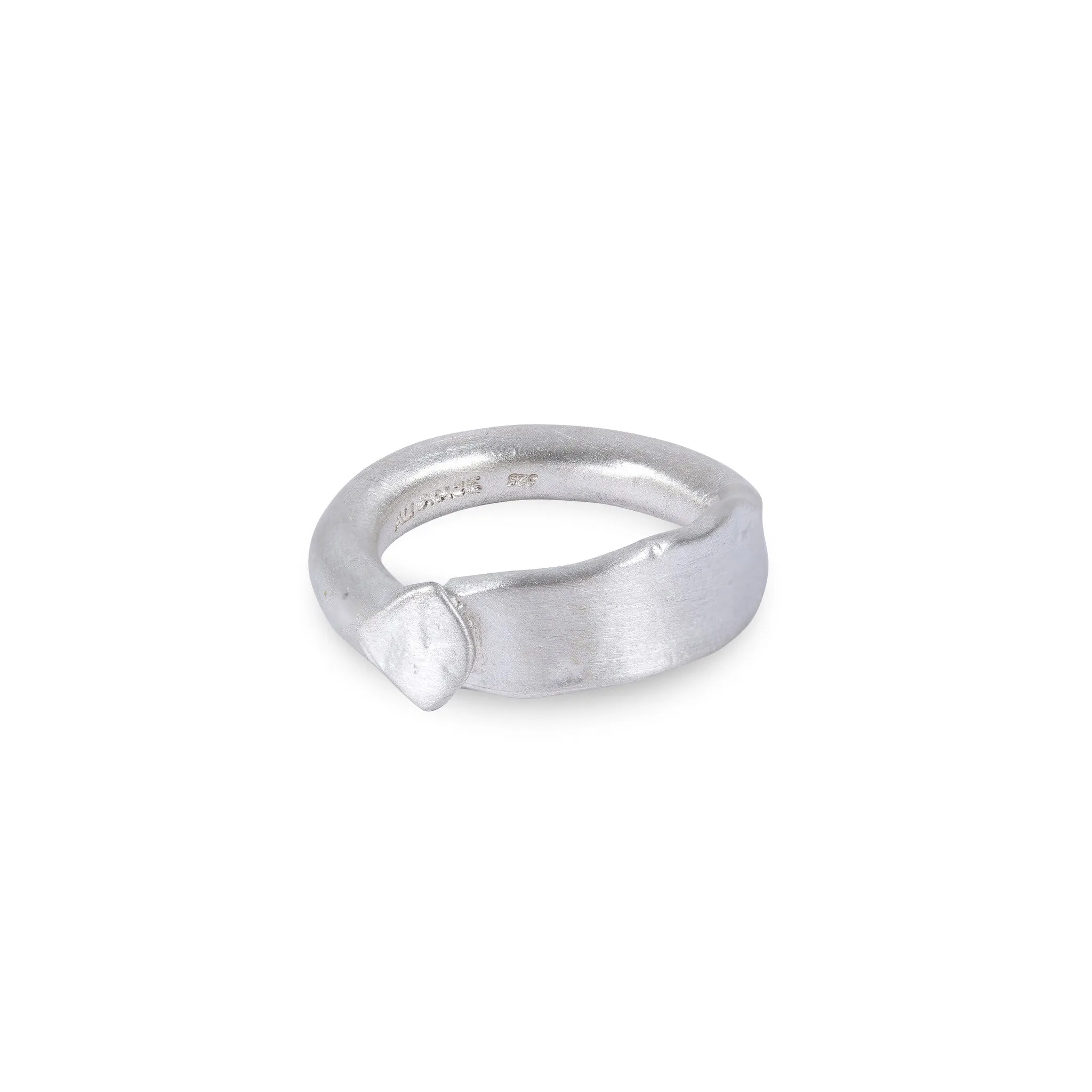 Sterling Silver Round Band & Flat Top Ring