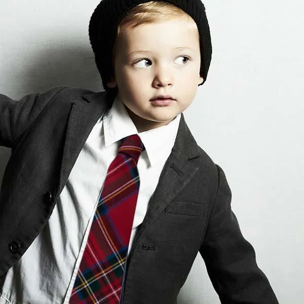 Stewart Dress Modern Tartan Child's Neck Tie