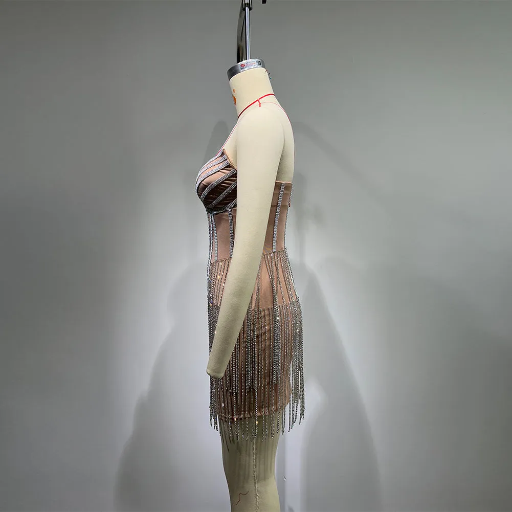 Strapless Sleeveless Sexy Mini Bodycon Dress HT1010