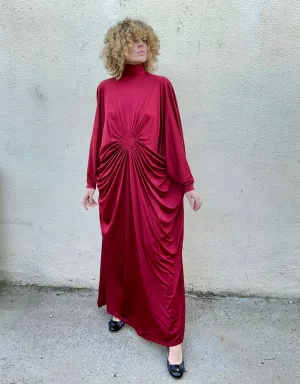 Stunning Vintage Yuki Rembrandt Burgundy Gown