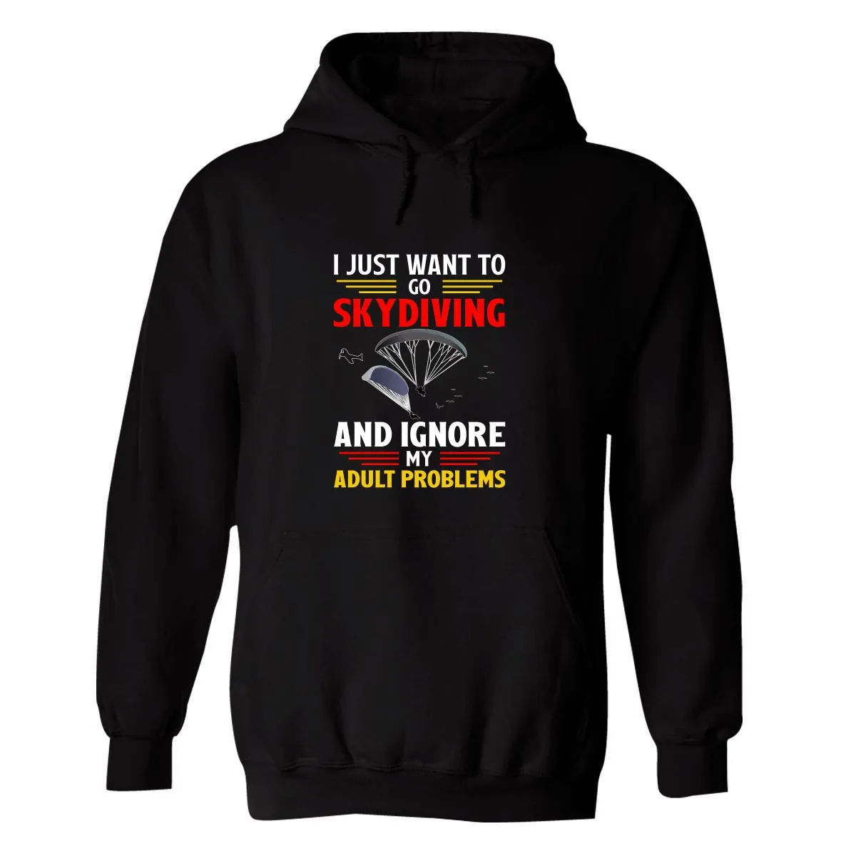 Sudadera Hombre  Hoodie Paracaidismo Deporte Vintage 010