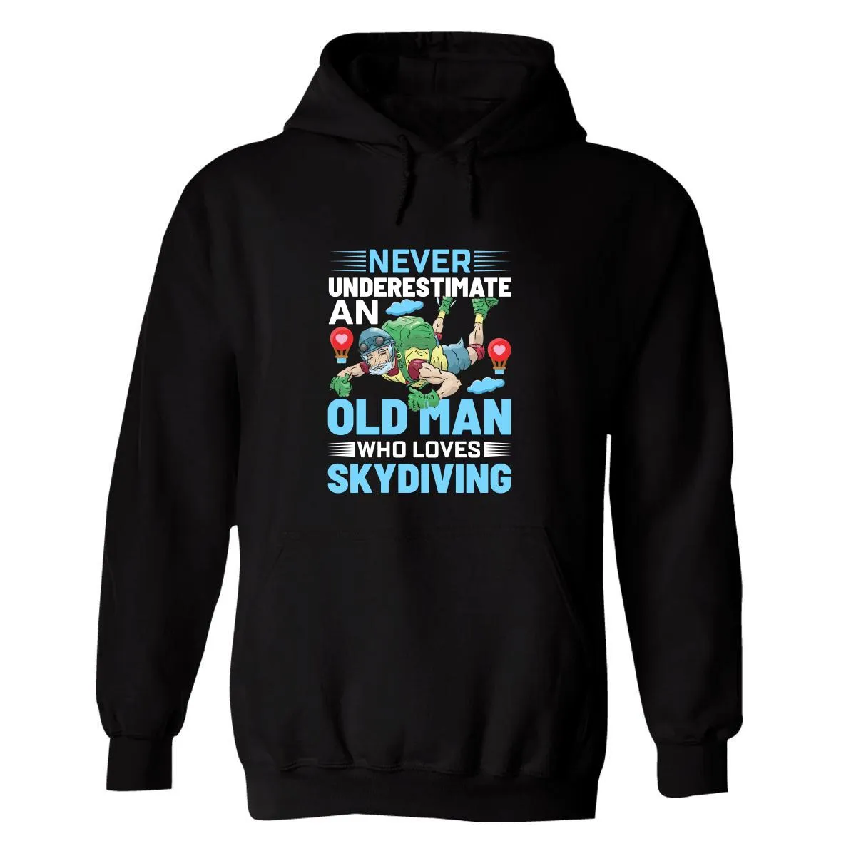 Sudadera Hombre  Hoodie Paracaidismo Deporte Vintage 026