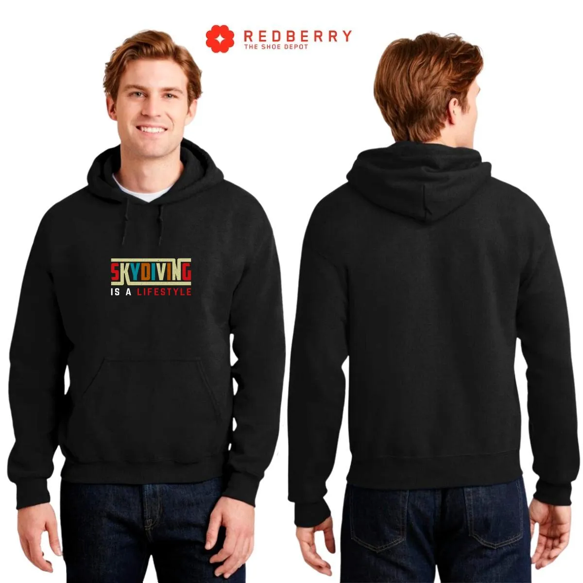 Sudadera Hombre  Hoodie Paracaidismo Deporte Vintage 036