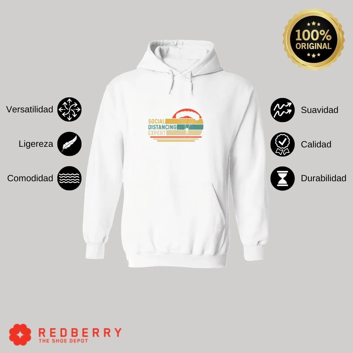 Sudadera Hombre  Hoodie Paracaidismo Deporte Vintage 038