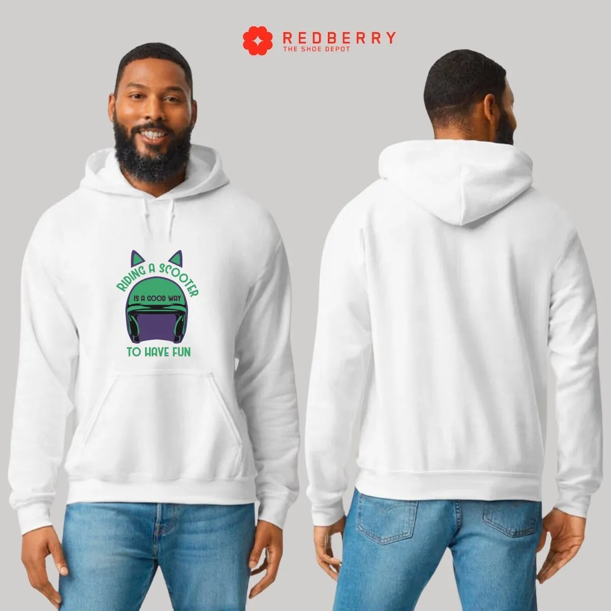 Sudadera Hombre  Hoodie Scooter Moto Biker Vintage 033