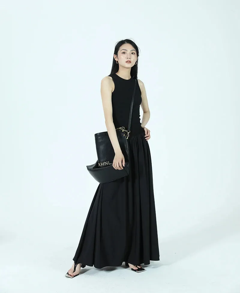 Summer Casual Sleeveless Vintage Slim Dress