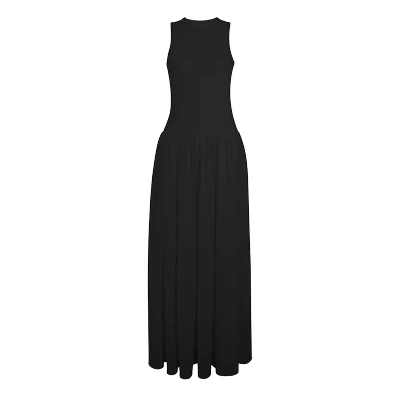Summer Casual Sleeveless Vintage Slim Dress